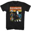 Halloween Horror Comic Cover Men's T Shirt John Carpenter Michael Myers Laurie