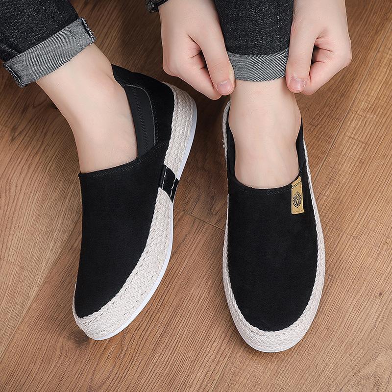 Summer Breathable Casual Shoes Lazy Gouging Shoes Linen Soft-soled Fisherman Shoes