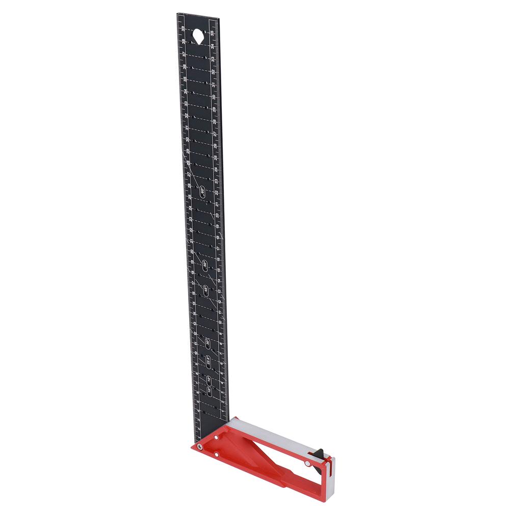 Woodworking Straight Angle Ruler 30 Degrees  45 Degrees  90 Degrees  3mm Thickness Adjustable High Accuracy Universal for