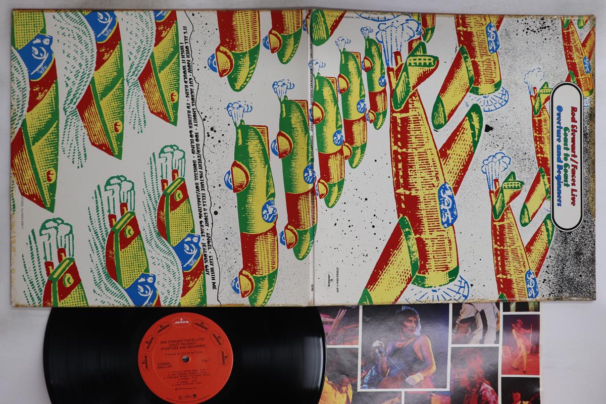 

LP Record ROD STEWART FACES - Coast To Coast Overture And Beginne SRM1697 MERCURY 1973 US Rock Used