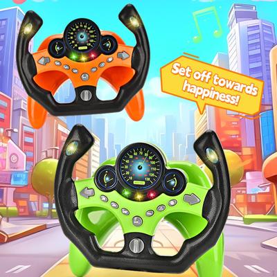 Interactive Driving Toy Set with Steering Wheel And Pedal for Kids