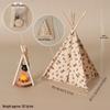 Mini Dollhouse Tent with Hanging Stove - Outdoor Scene Photography Prop & Play Toy