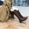 Fashion Black Elegant with Low Heels Shoes for Woman Long Brown Women's Boots Winter Knee High Shaft Stylish Lastest Price Goth