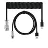 Mechanical Keyboard Cable USB A to TYPE-C Braided Cable Coiled Aviation Connector Cord USB Coiled Cable for Computer Keyboard