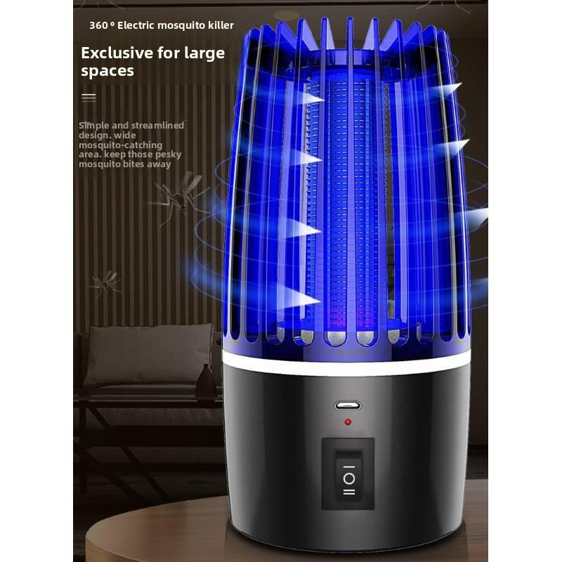 Lampe tue-moustiques USB avec grille en nickel-zinc et réglage multimode pour le voyage