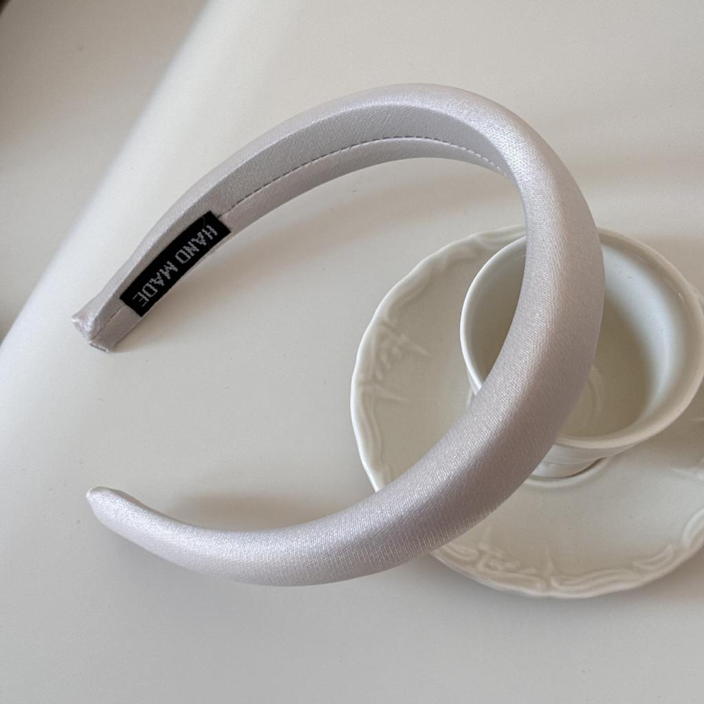 Cream-colored Texture Sponge Hairband for Girls with A Sweet Small Headband Style Hairpin