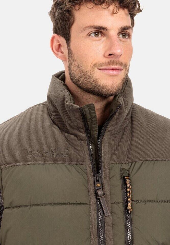 Зимняя куртка Camel Active outdoor waistcoat с воротником-стойкой и вельветовой отделкой (460670-2X33) темный хаки
