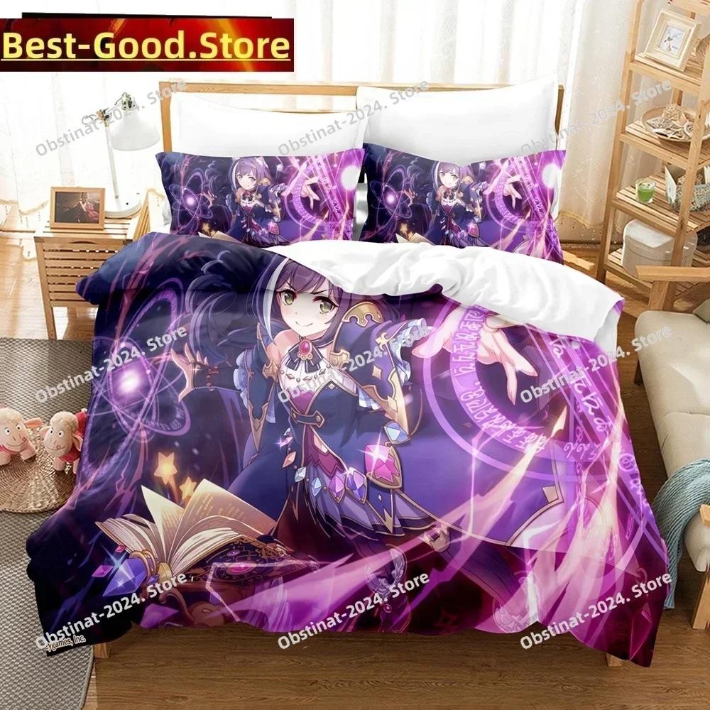 3D Anime Girls The Ryuo's Work Is Never Done Bedding Set Print Single Comforter Duvet Cover Pillow Case 3 Pieces Kids Adult Size
