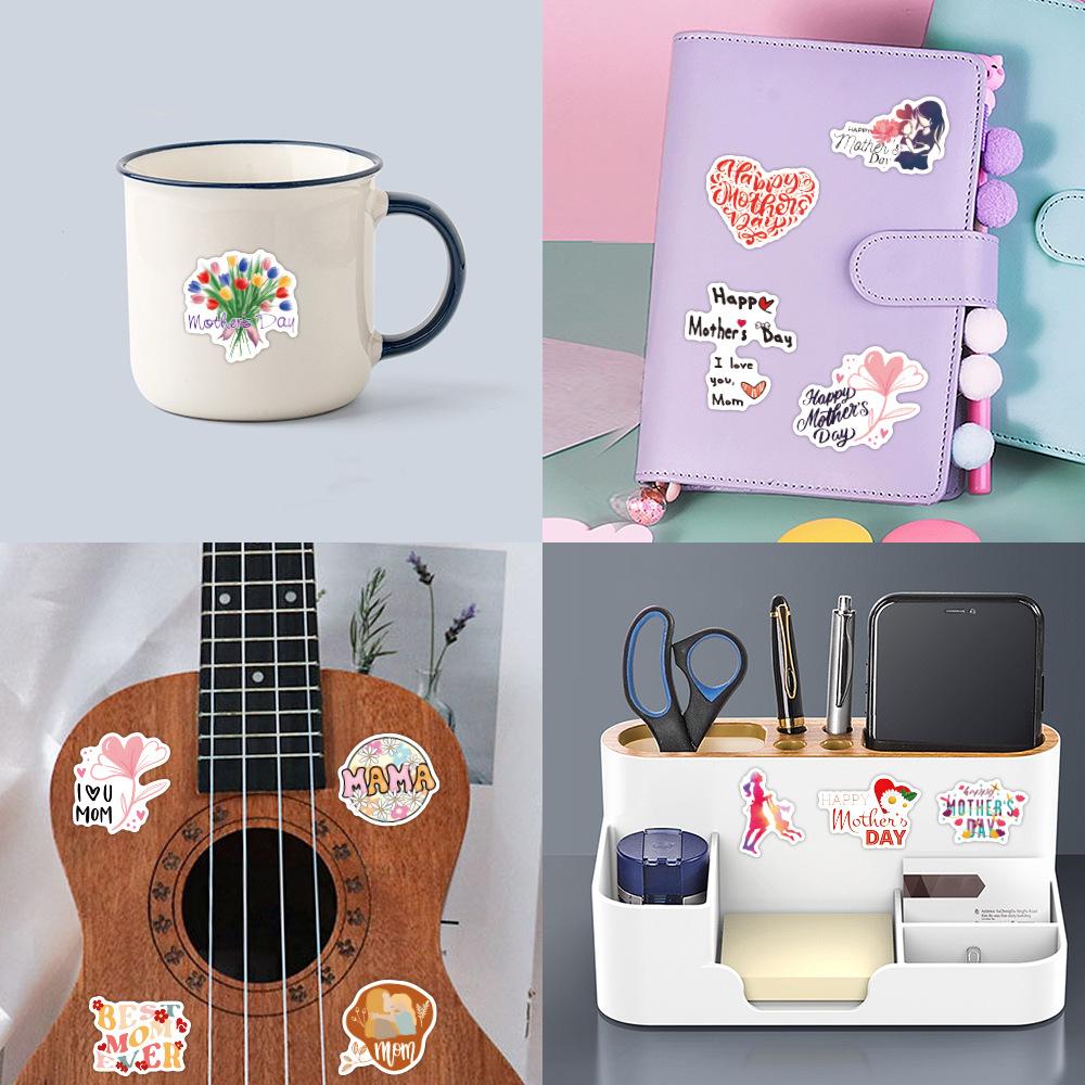 110 Neue Muttertag Graffiti Aufkleber Dekorative Skateboard Wasserbecher Handzelt Wasserdichte Aufkleber