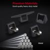 For Tesla Cybertruck 2024 Car Equipment 4 Hooks 2 D-rings 1 Opener Black Aluminum Rear Bucket Pull Ring Track Accessories Set