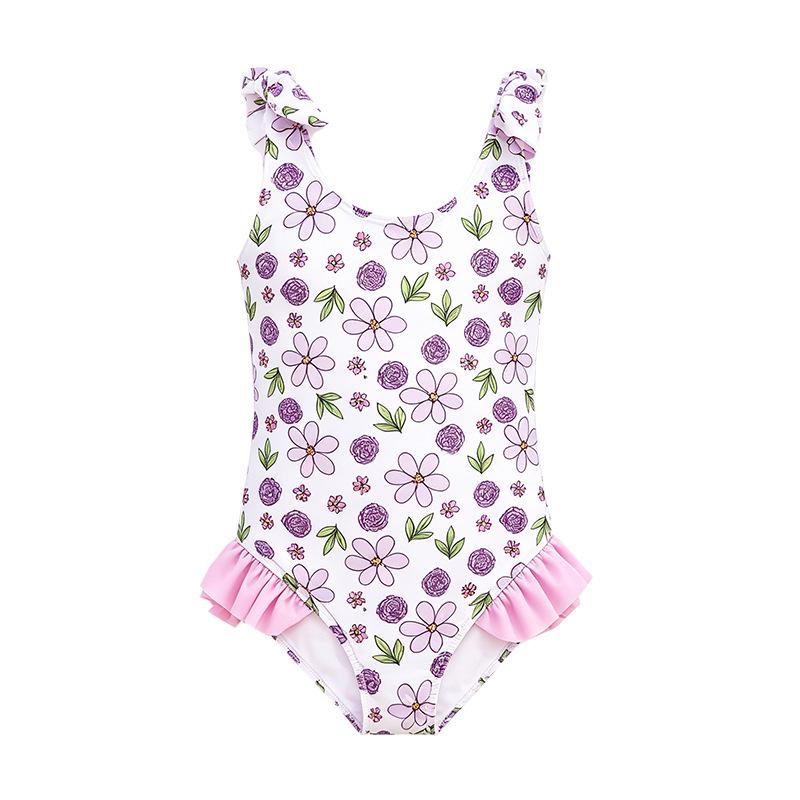 Girls' Sun-Protective Anti-Chlorine Quick-Dry Cute Swimsuit
