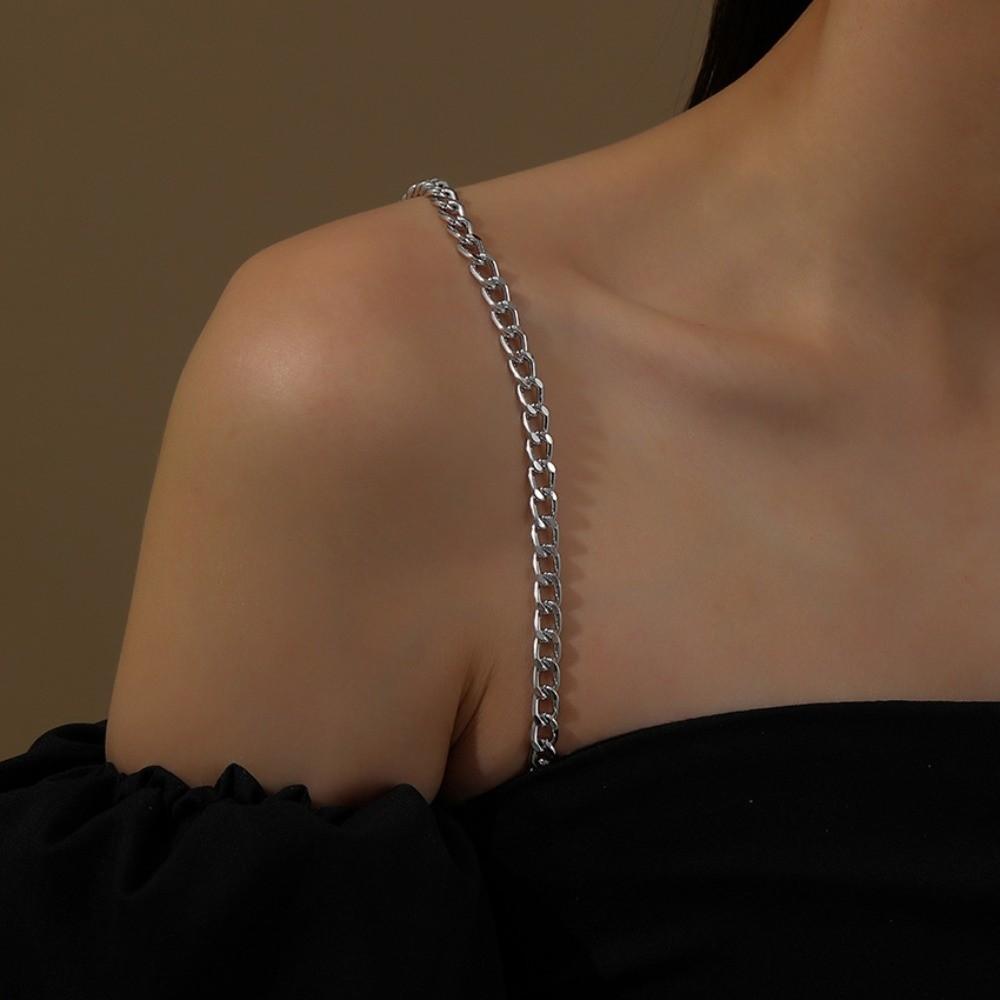 

Off-the-shoulder Rhinestone Bra Straps Removable Adjustable Bra Shoulder Belts Decorative Sparkling Rhinestone One Size