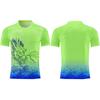 Men Dragon 3D Full Print Sports Jersey Red Yellow Gradient Short Sleeve T-shirt Quick Dry Breathable Training Soccer Cycling Tops