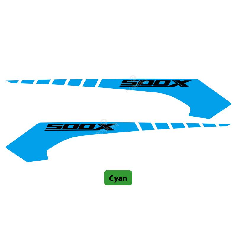 

POSFIRA Motorcycle Rear Seat Stickers Vinyl Decal for Honda CB500X CB 500 X 500X 2016- 2018 Accessories CB500X-Cyan