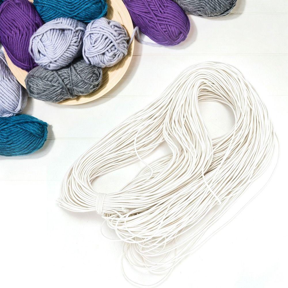 100m Length Elastic Beading Cord Black Waxed Polyester Cord Stretchy String Rope  Necklace Beading