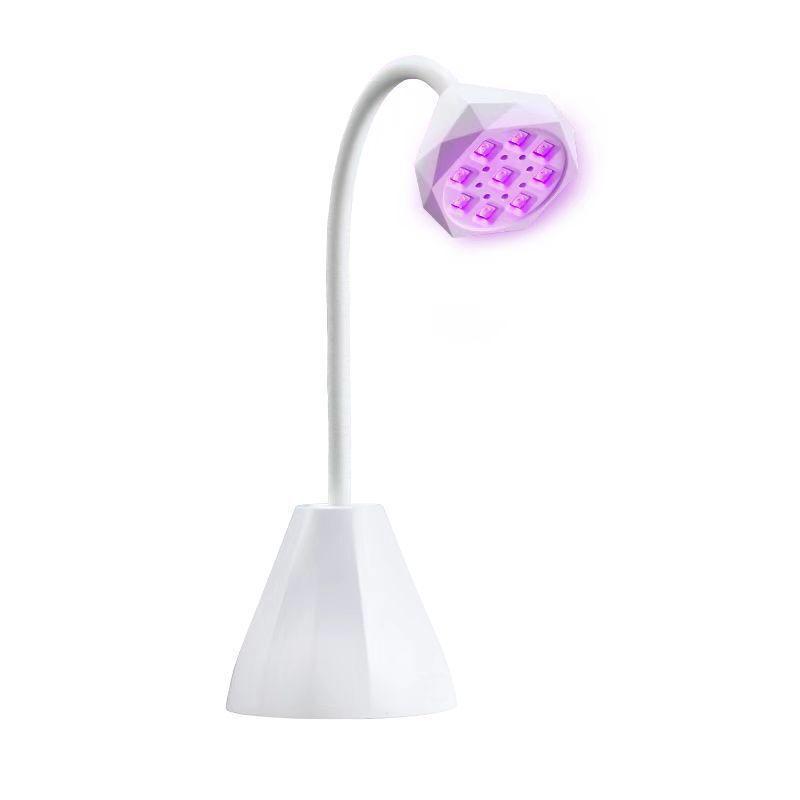 Portable Rechargeable 36W Nail Lamp - Quick Dry Lotus Lamp for Adhesive Nail Tips