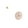 Dalecarlian Horse Figurine Sculpture And Solid Wood Wall Clock Creative Design for Home Decor