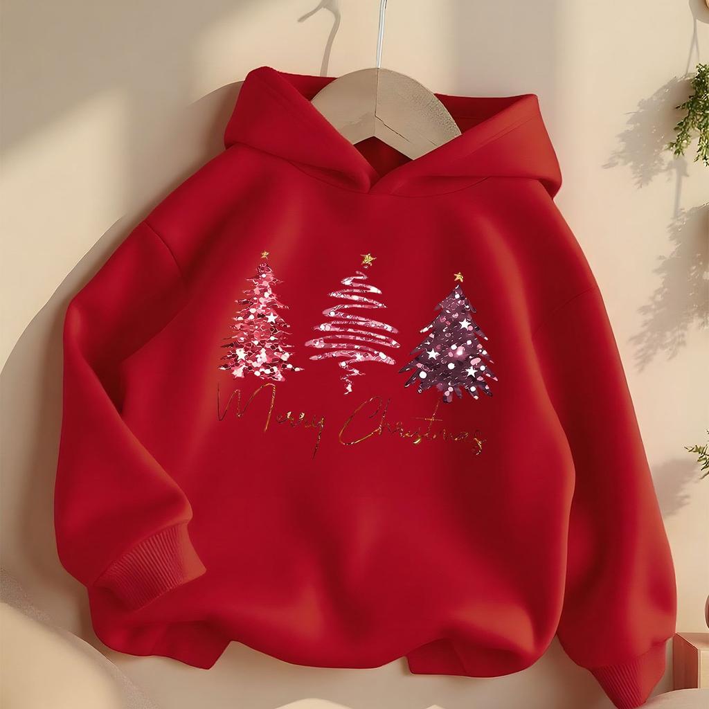 Boys' and Girls' Hooded Sweatshirts, Casual, Cute, Versatile, Stylish Printed Sweatshirts, Autumn Trendy Loose Hoodies.