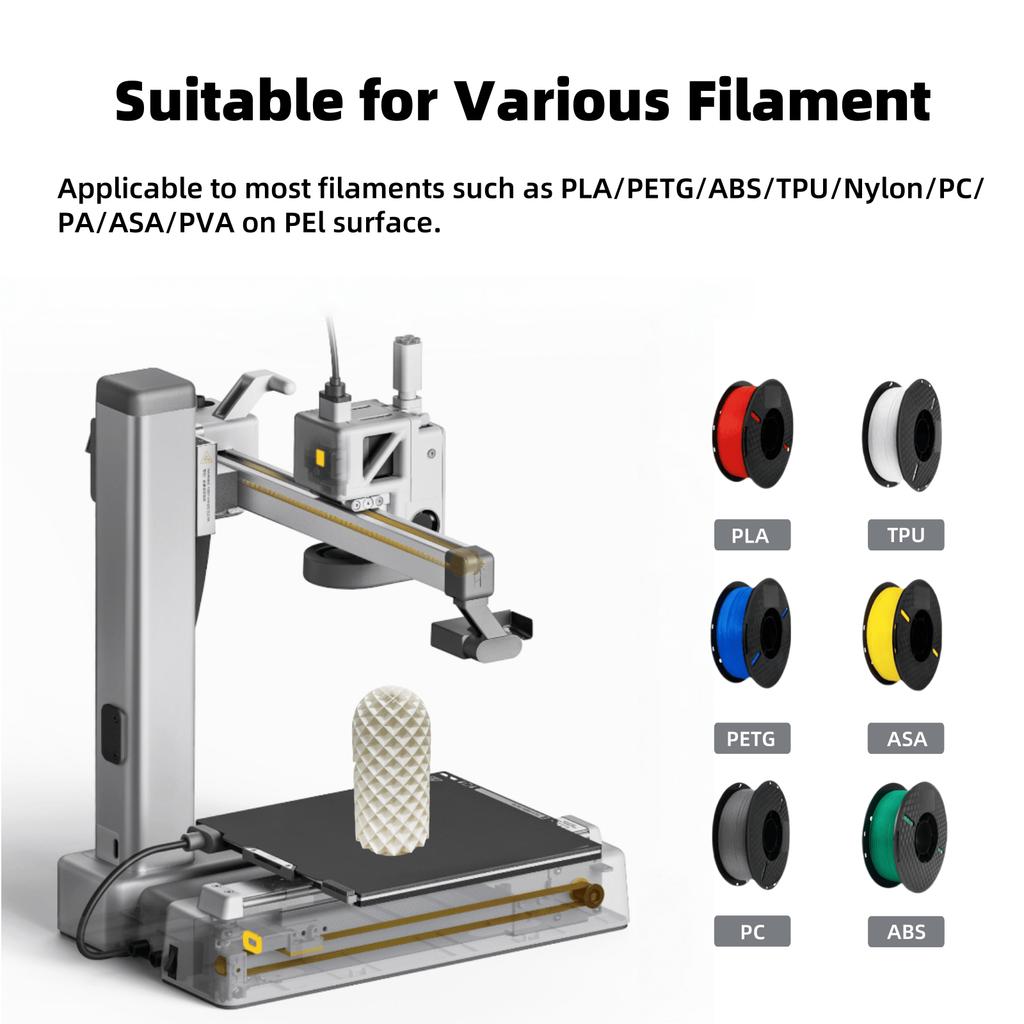 Für Bambu Lab A1 Mini Bauplatte 184x184mm Doppelseitig PEI PEO PET Federstahl Flexibles Druckbett Für Bambulab A1 Mini