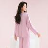 Fenteng [Yukosi] Fenteng Spring and Autumn Lotus Edge Lace V-neck Sexy Pajamas Women's High end Home Furnishings