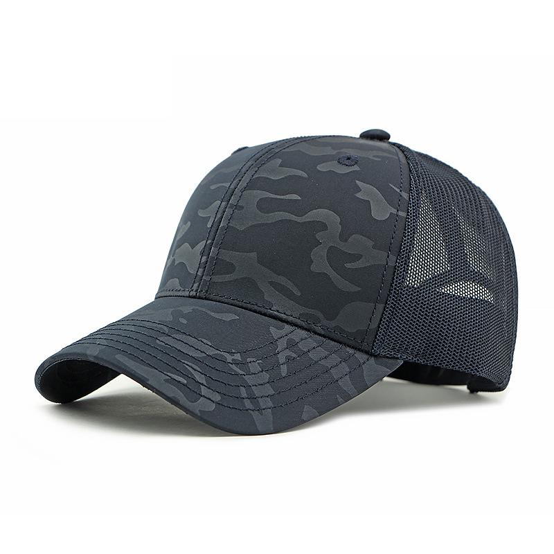 Letnia oddychająca czapka z daszkiem siatkowa męska ochrona przeciwsłoneczna kapelusz przeciwsłoneczny czapka moro