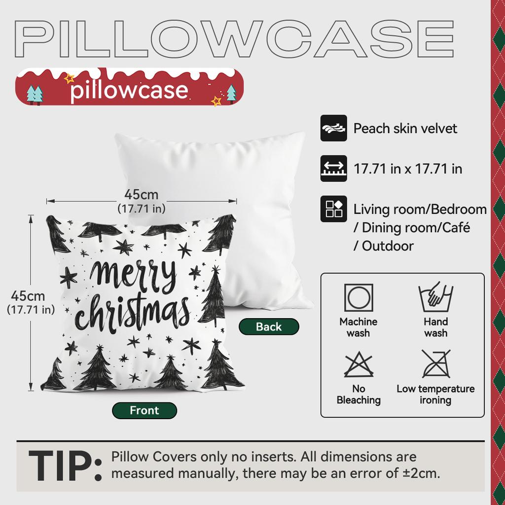 Christmas tree Cushions Pillowcase Polyester Cushion Cover Throw Pillow Sofa Decoration Pillowcover Home Decor