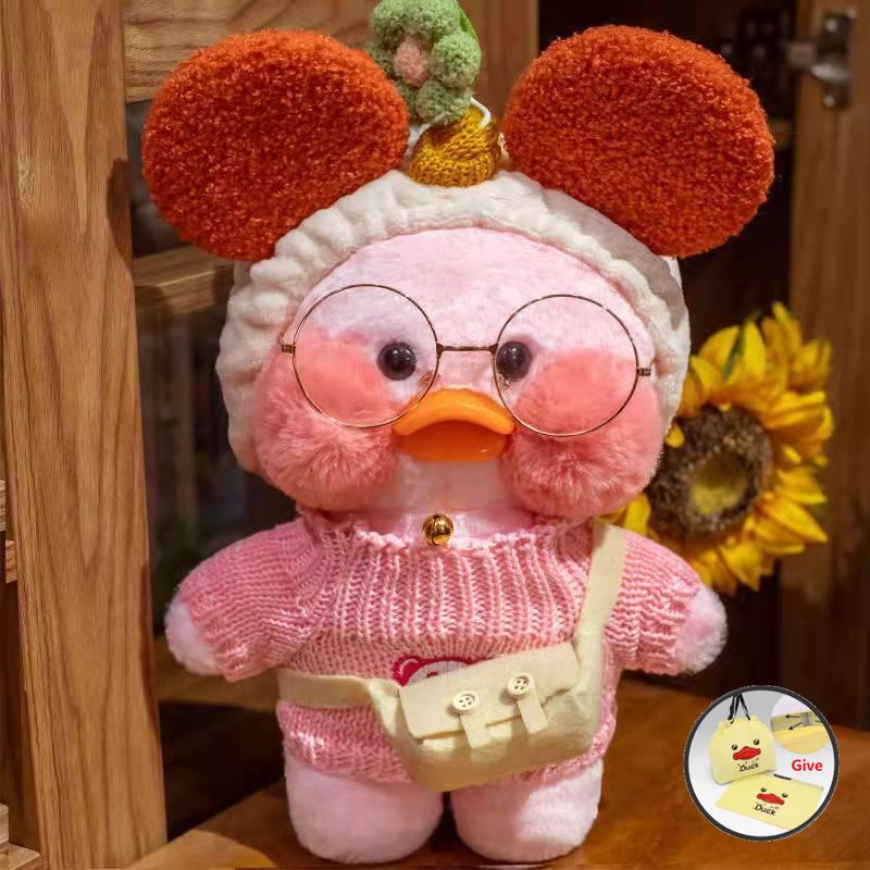 Kawaii 30cm Plushie Yellow Duck Animal Plush Soft Toys for Girls Kids Cute Doll Birthday/christmas Gift