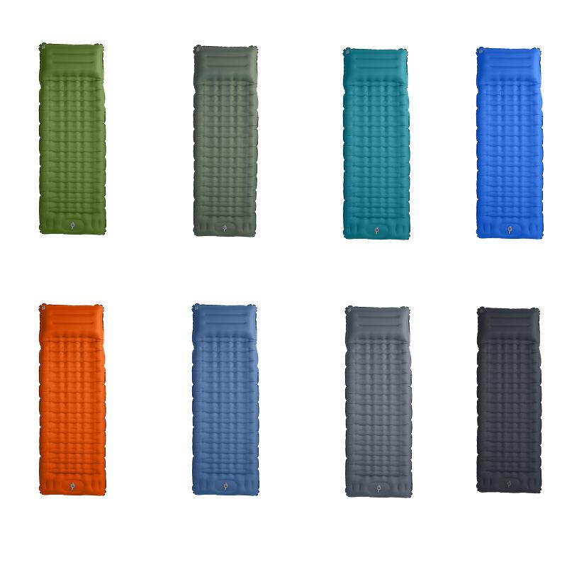 Hot Selling Inflatable Mattress Foot-Operated Camping Inflatable Mattress Foldable Car  Lunch Break Beach Sleeping Mat