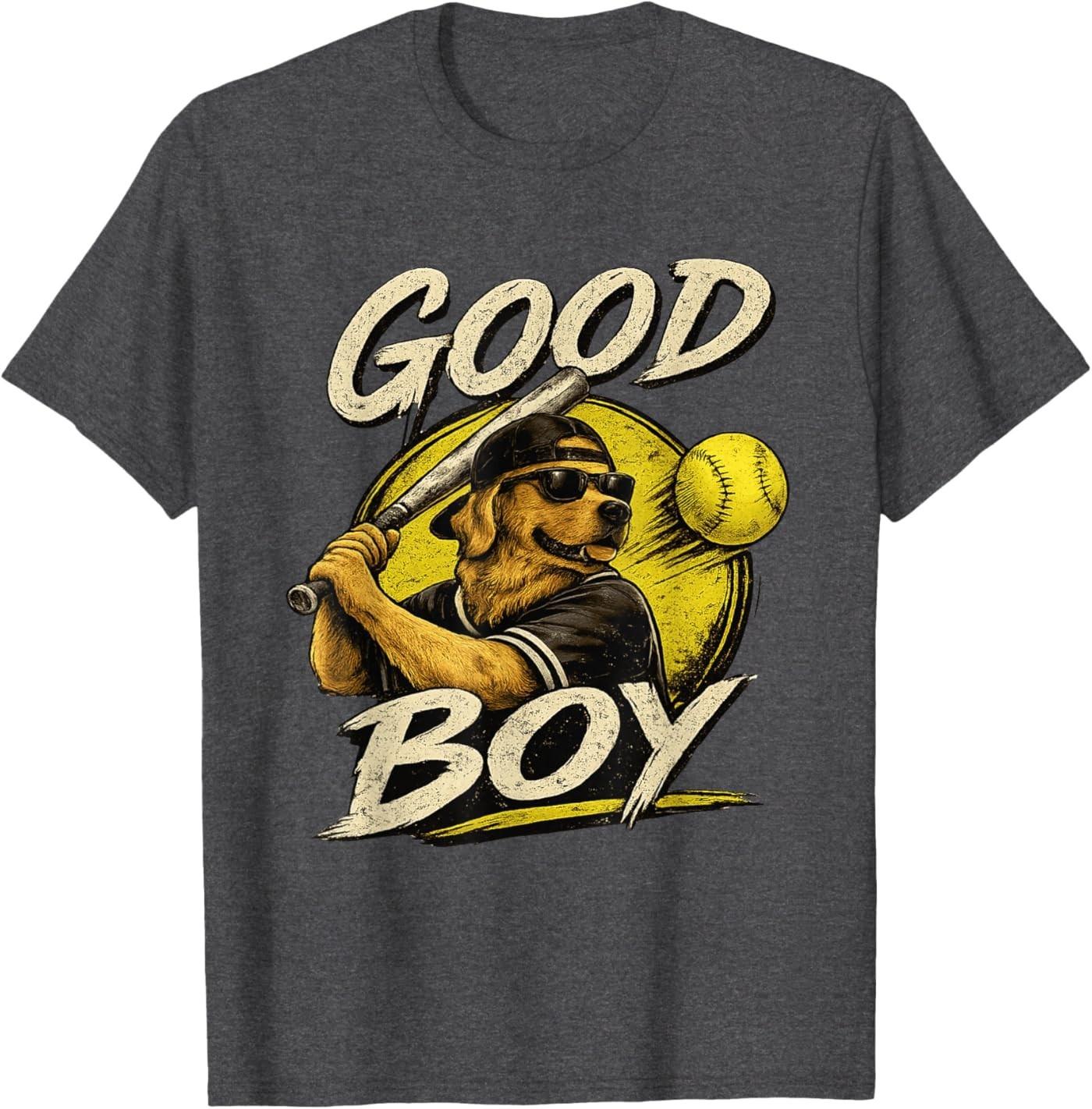 Funny Dog Softball Tee T-Shirt S разноцветный