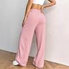 Women Casual Loose Striped Pants Drawstring Pants