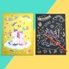 Rainbow Color Scratch Painting Paper Cartoon Magic Drawing Board Education Art Supplies School Painting Teaching Tools TMZ