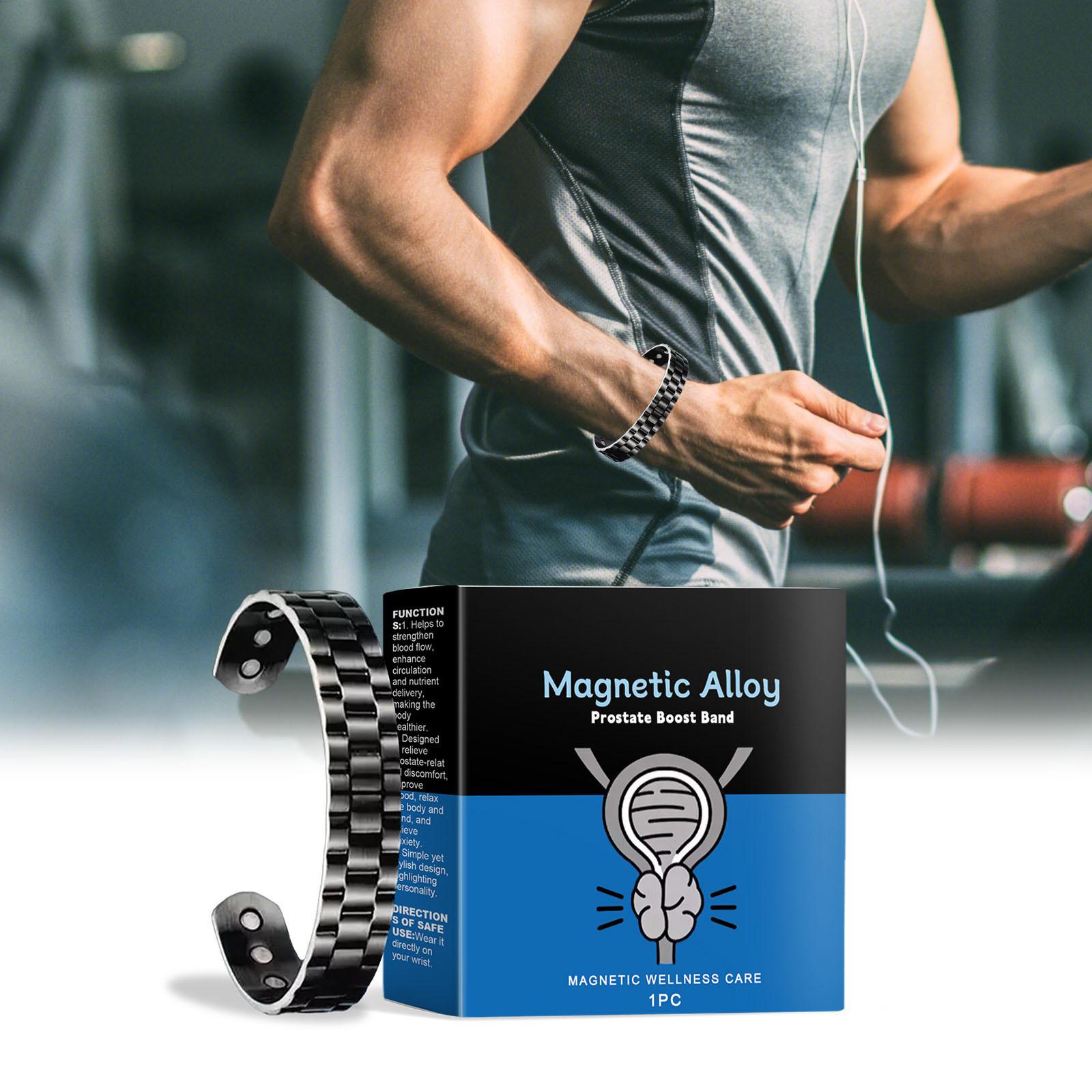 

Магнітний браслет простати заспокоює та покращує кровообіг, покращує функцію та зміцнює здоров’я, кільце здоров’я. One Size чорний