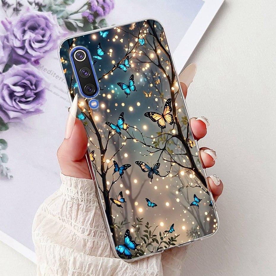 Cute Painting Phone Case For Xiaomi Mi 9 9SE 9Lite Soft Silicone TPU Back Cover For Xiaomi Mi9 9 SE 9 Lite Cases Bumpers