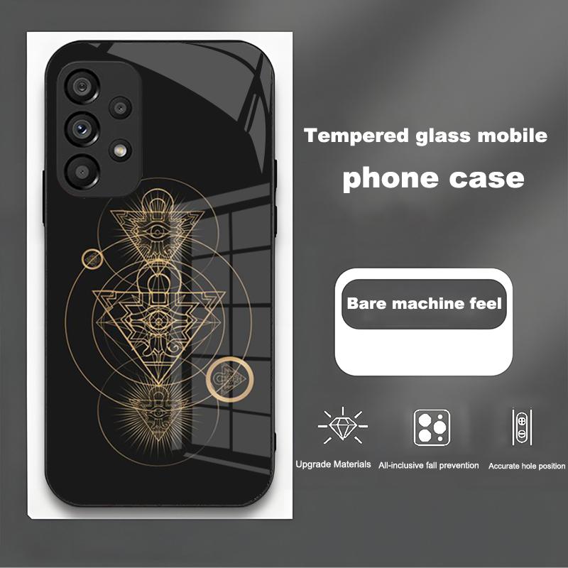 Yu-Gi-Oh! For Samsung Galaxy Note 8 9 S10 Plus S20 S21 FE S23 Ultra A12 A13 A32 A33 New Cartoon Tempered Glass Phone Case