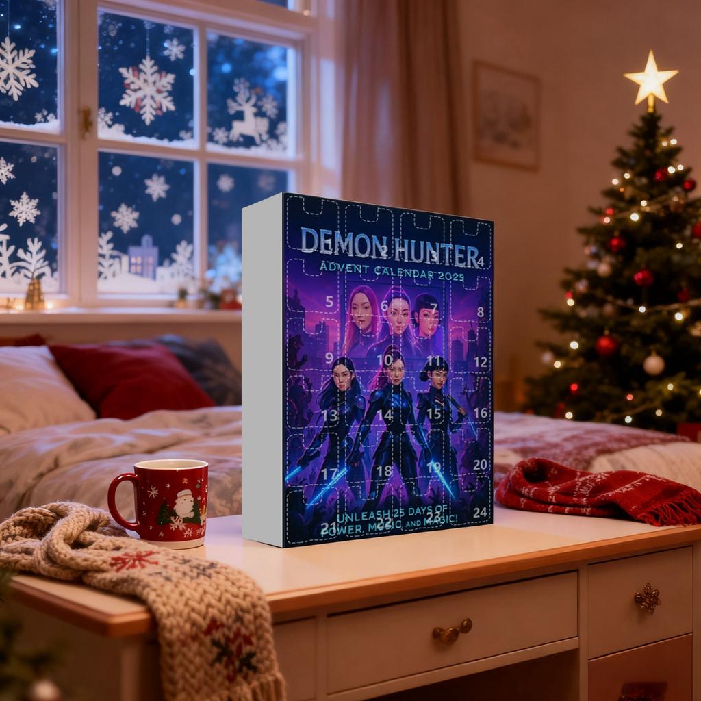 2D, 24ks Kresli zábavné Vánoce Dětský dárek, Odpočítávací kalendář