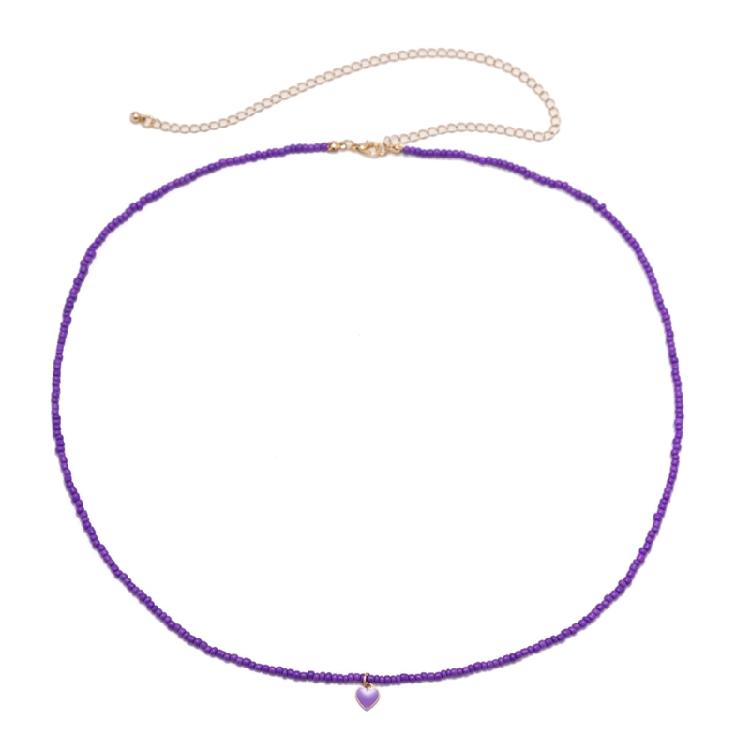 Богемские Чокеры Ожерелья Женские Акриловые Бусины Украшения Ожерелье Сердце Украшение