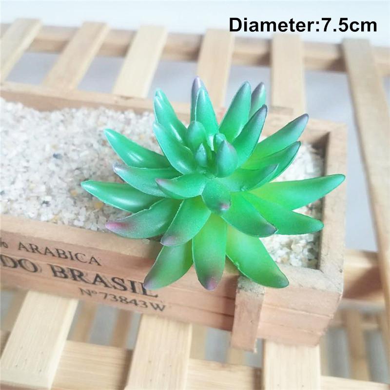 1Pc Small Artificial Succulents Fake Lotus Lithops Flower PVC Succulent Plants Wedding Party Home Floral Decoration