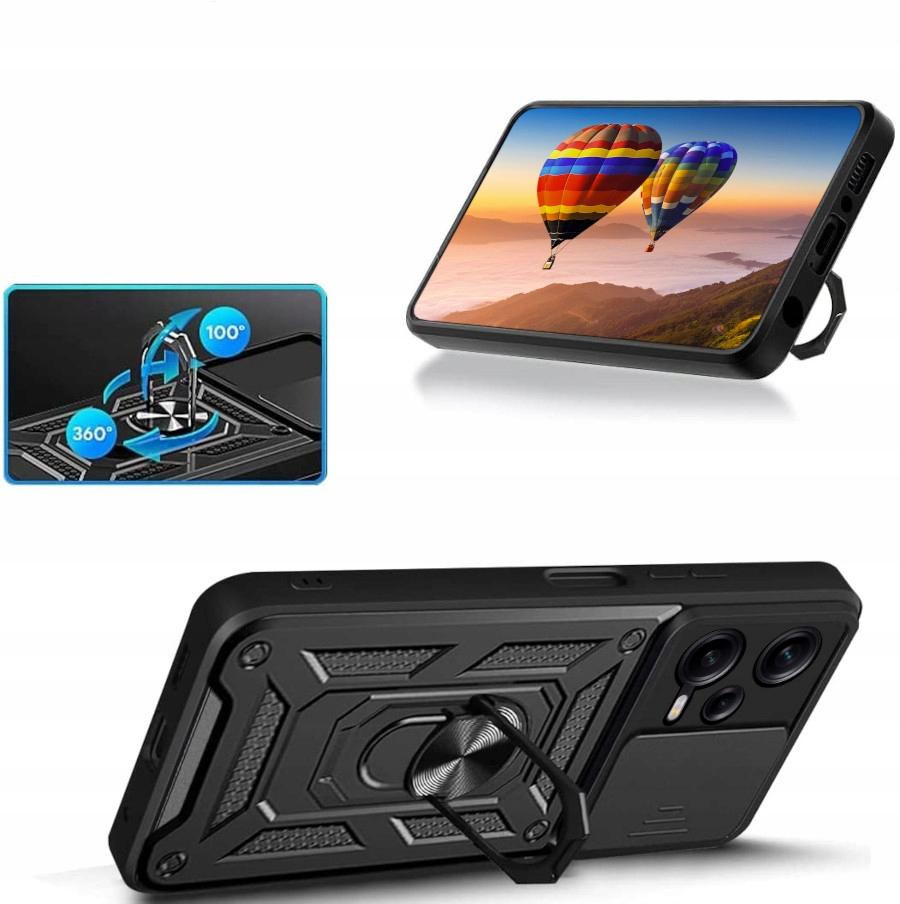 Case for Xiaomi Redmi Note 12 5G DEFENDER SLIDE ARMOR BACK + GLASS