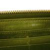 Used Matelasse Zip Around Wallet (12166) with Wrinkled L-shaped Zipper (5M1183 7940) Logo Metal Light Green Women's