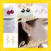 Transparent jewelry storage box for large earring sets (black, large, includes earring set)