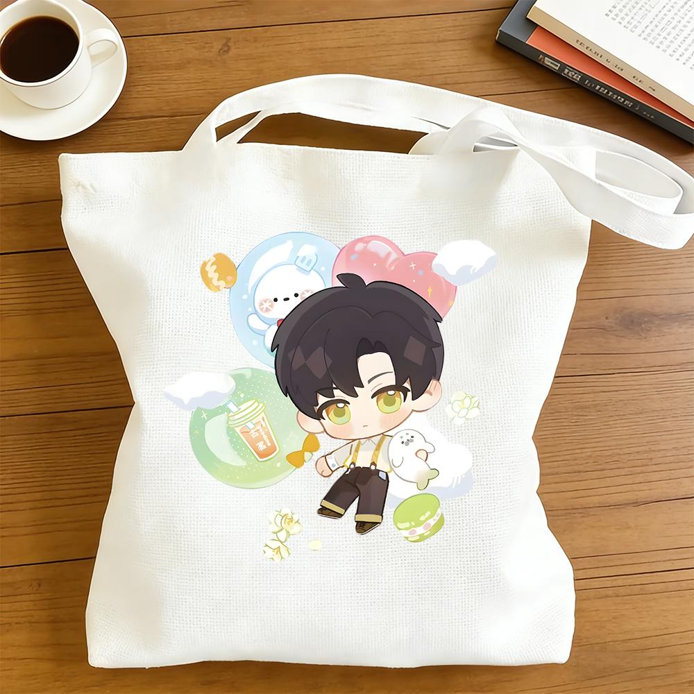 Love and Deepspace Zayne Colorful Printed Canvas Bag 30x35/35x40CM Anime Cosplay Storage Shoulder Bag Fans Gift New