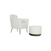Fauteuil en polyester et bois - Home ESPRIT - Multicolore - 76x65x76 cm - Confortable - Design moderne - Robuste