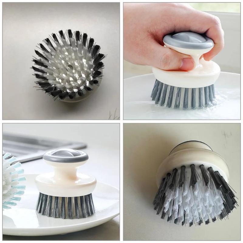 Pots for Sink Scrubber with Stiff Bristles Dish Scrub Brush with Handle Dish Brush Kitchen Multipurpose Scrub Brushes