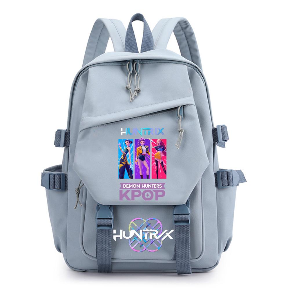 Anime Kpop Dämonenjäger Bedruckter Rucksack für Teenager Jungen Mädchen Schultasche Kinder Schüler Buchrucksack Damen große Kapazität Reisetasche Kindergeschenk Mochila