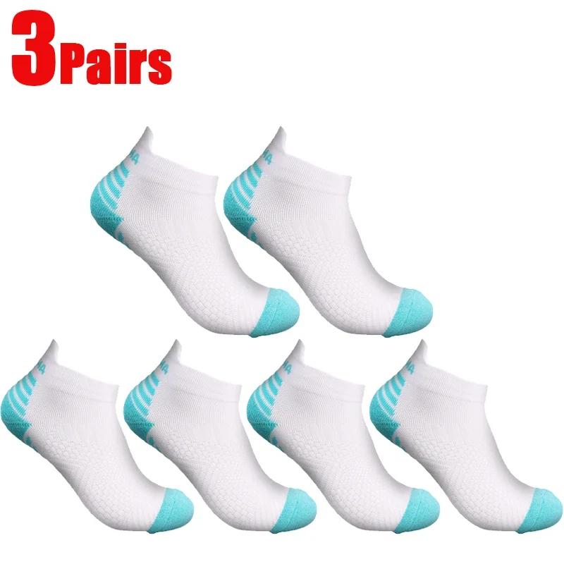 3/1Pairs Sport Compression Ankle Socks Men Women Professional Low Cut Fitness Marathon Running Outdoor Deodorant Breathable Sox