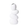 Irregularly Shaped Ceramic Cobblestone Vase for Floral Arrangements