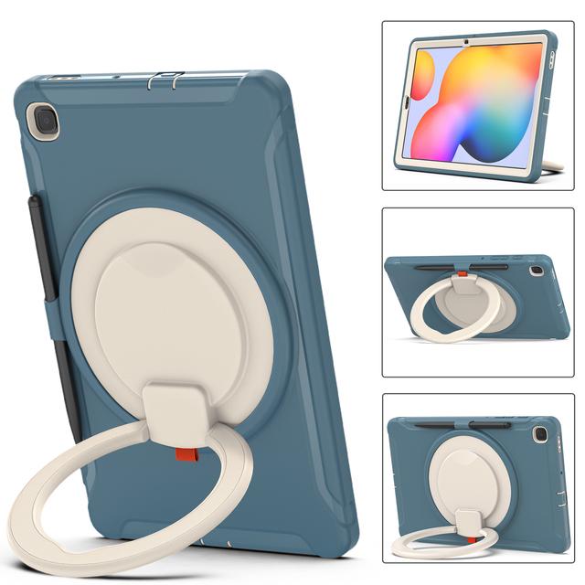 Heavy Duty Case For Samsung Tab S6 Lite 2024 2022 2020 SM-P620 P625 P613 P619 P610 P615 10.4 inch 3-in-1 Cover Shockproof TPU+PC
