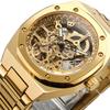 Neue Mechanische Uhr Herren Stahlarmband Skelett Mechanische Uhr für Herren
