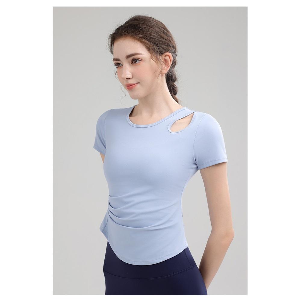 Summer High-end Sports And Fitness Yoga Wear With A Hollowed-out Waist-cinching Design, A Slimming Pilates Fitness Wear