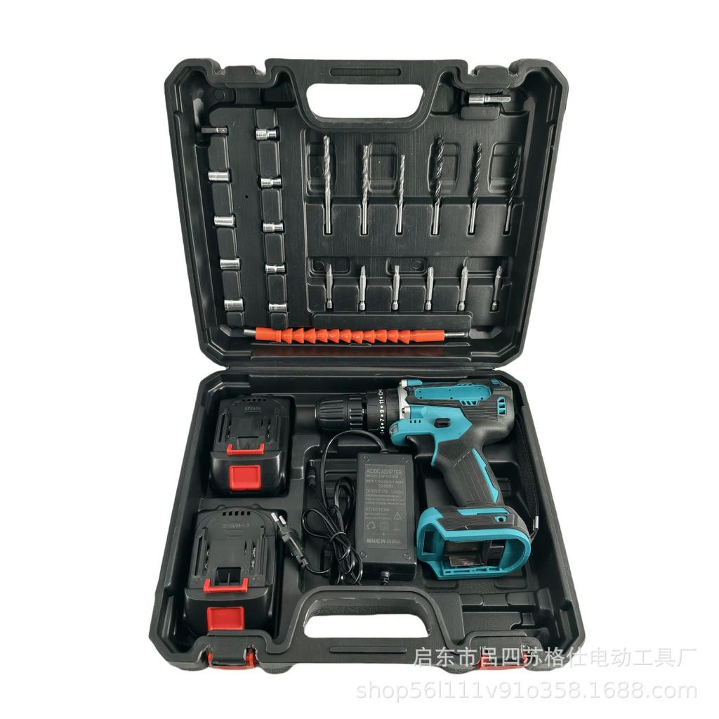 10mm Lithium Battery Dual-Speed Electric Hand Drill - Mini Multi-Function Industrial Impact Drill